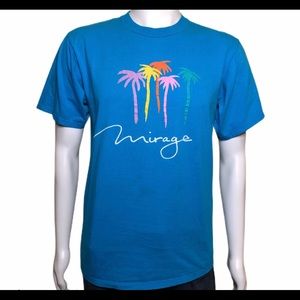 Teal 90s Mirage Casino Hotel Las Vegas Nevada Tee